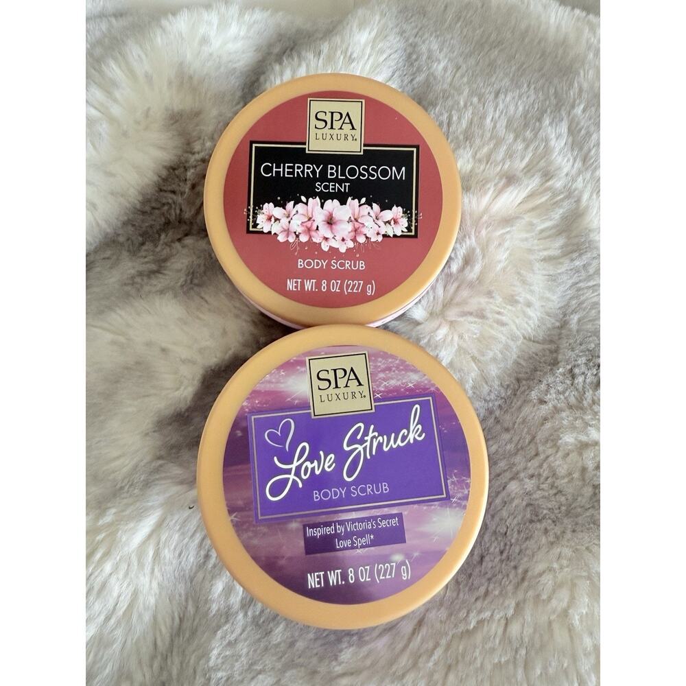 Love Struck & Cherry Blossom Body Scrub Duo – Gentle Exfoliating for Smooth Skin